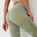 Caderas de melocotón de punto sin costuras europeas y americanas que absorben la humedad deportes fitness sexy hip yoga pantalones